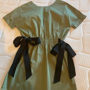 Women bat sleeve cotton mini dress, S/XS